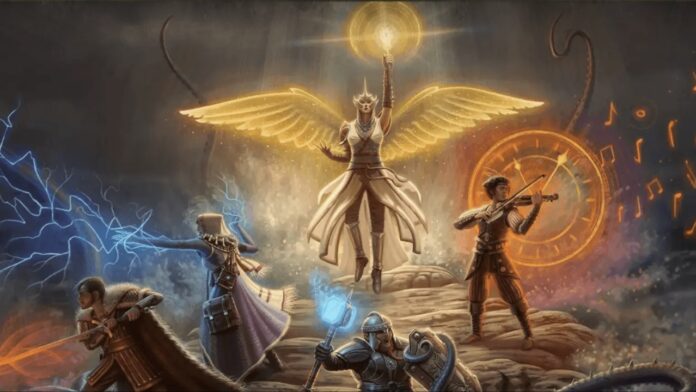 Feature image for our Ashes of Creation Necromancer guide showing different characters using skills and abilities.