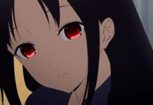 TV Special Anime Kaguya-sama: Love is War – The Stairs to Adulthood Airs on New Year’s Eve featured image for our news on Kaguya-sama Love is War anime. It shows the anime's protagonist, a girl with long dark hair, in a close-up shot.