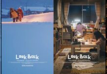 Tatsuki Fujimoto’s Manga Look Back Is Getting a Live-Action Adaptation in 2026 featured image for our news on Look Back movie. It shows two promotional images from the upcoming movie. One shows two persons walking on snow, the other shows two persons studying in a room of their home.