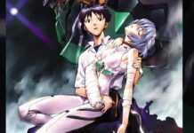 Neon Genesis Evangelion Reveals a New Short Anime for its 30th Anniversary featured image for our news on Neon Genesis Evangelion Short Anime. It shows a guy holding a female robot humanoid while she's passed out.