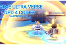 Anime Ultra Verse UPD 4 Codes – Tokyo City Feature image for our anime ultra verse upd 4 codes guide showing two units placed on a battlefield with the guide text written in blue over the top
