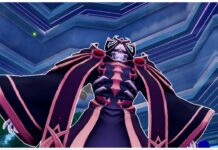 Anime Vanguards Update 9.5 Tier List Feature image for our anime vanguards update 9.5 tier list showing the lich king from a bottom up view as it looks down on the player