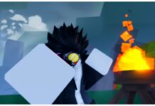 Jujutsu Zero Weapons Tier List Feature image for our jujutsu zero weapons tier list showing a player next to a fire punching towards the viewer with no weapon