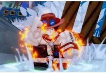 Universal Tower Defense Ace Build – Efficient Spade DoT Build! Feature image for our universal tower defense ace build guide showing the space unit in a snowy biome as he tips his hat with a coy smile
