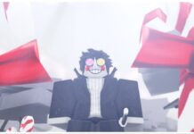 Weak Legacy 2 Sound Rework UPD Codes Feature image for our weak legacy 2 sound rework upd codes guide showing a bottom-up view of a player dressed as spamton standing between two tall candy canes