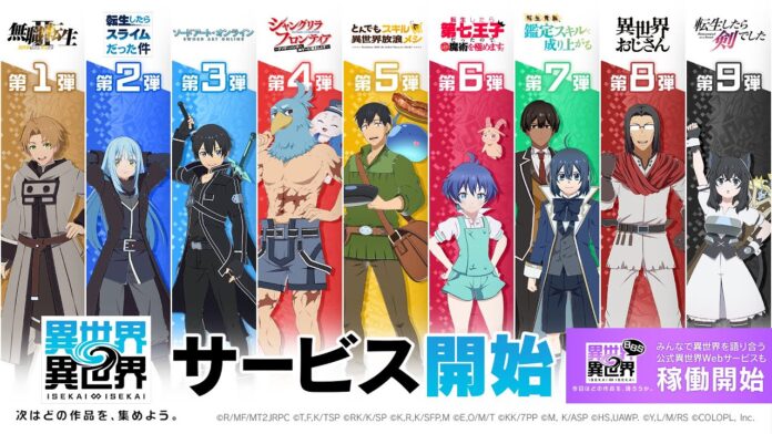 featured image for our news on Isekai ∞ Isekai EOS. It shows a promotional image with multiple characters from the game.