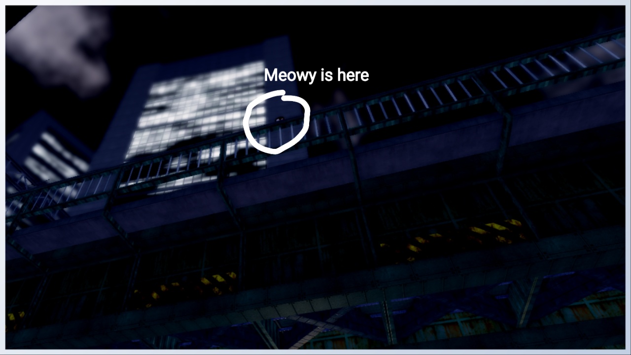 image shows meowy location