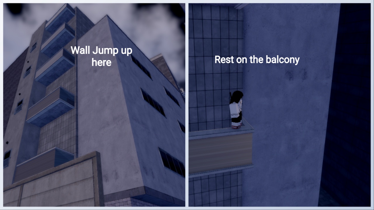 image shows wall jump trick