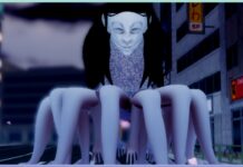 Devil Hunter Devil Masterlist – Including Drops! Feature image for our devil hunter devil masterlist guide showing the ghost devil facing the camera. This devil has the face of a woman with long blakc hair, a long textured neck, and her lower body is made entirely of hands and arms that hold her up.