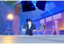 How to Get Attack Vow 2 in Jujutsu Zero Feature image for our how to get attack vow 2 in jujutsu zero showing a player surrounded by a blue ring as they walk towards the camera