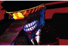 How to Unlock Katana Man Hybrid in Devil Hunter Feature image for our how to unlock katana man hybrid in devil hunter guide showing a face shot of the katana man with his teeth covered in blood