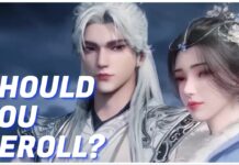 Renegade Immortal Reroll Guide – Should You Reroll? Feature image for our renegade immortal reroll guide showing two characters against a dark background. the white text over the image reads SHOULD YOU REROLL?