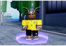 Rogue Piece Enchant Stones Masterlist Feature image for our rogue piece enchant stones masterlist showing the dungeons npc with a purple aura around his feet
