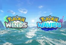 Pokémon Celebrates Its 30th Anniversary by Revealing Generation 10 and More! featured image for our news on Pokémon 30th anniversary. It shows the logos of Pokémon Winds and Pokémon Waves on top of an ocean.