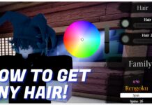 How To Get Roblox Hair IDs for Slayerbound Feature image for our how to get roblox hair ids for slayerbound guide showing a player in the customisation menu showing their layered hair