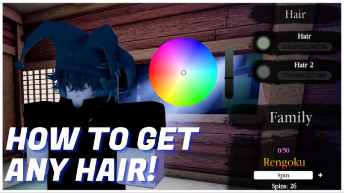 how-to-get-roblox-hair-ids-for-slayerbound Feature image for our how to get roblox hair ids for slayerbound guide showing a player in the customisation menu showing their layered hair