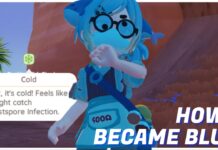 Is The Blue Skin in Heartopia Real? Feature image for our is the blue skin in heartopia real guide showing a player looking shocked with blue skin and the cold status effect on their left