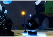 How To Get A Rogue Piece Demonite Fragment Feature image for our rogue piece demonite fragment guide showing a player next to the boss spawner at the new island.