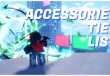Sailor Piece Accessories Tier List: ANTI-MAGIC UPD Rankings Feature image for our sailor piece accessories tier list showing a player from behind with thier heart backpack on. On the right in white bold letters it reads ACCESSORIES TIER LIST