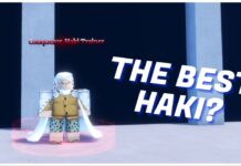 How To Get Sailor Piece Conquerors Haki – Better Than Armament and Obsersvation? Feature image for our sailor piece conquerors haki guide showing the reyleigh NPC on a grey ledge in front of blacked out windows. The image reads THE BEST HAKI? in white bold text.