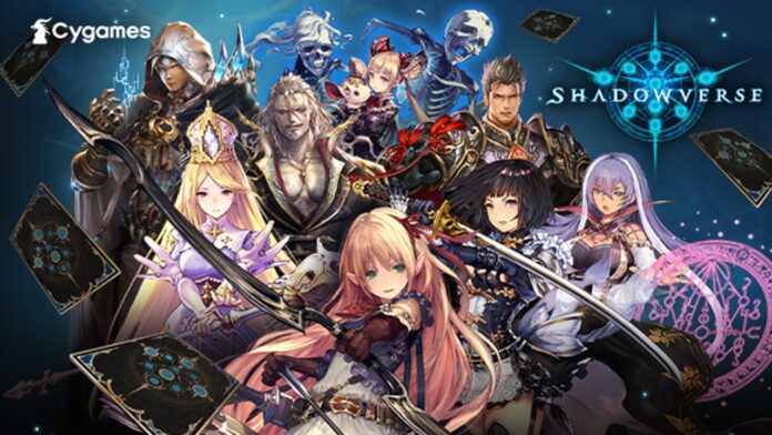 Shadowverse featured image for our news on Shadowverse. It shows a bunch of characters from the game.