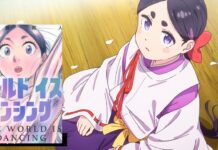 The World Is Dancing Anime Drops a New Teaser Trailer with Cast and Staff Details featured image for our news on The World Is Dancing teaser. It shows Oniyasha in two different panels.