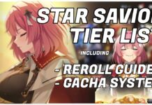 The Complete Star Savior Tier List, Reroll, and Gacha System Guide Feature image for our star savior tier list reroll and gacha system guide showing charlotte in the background of the article title written in white