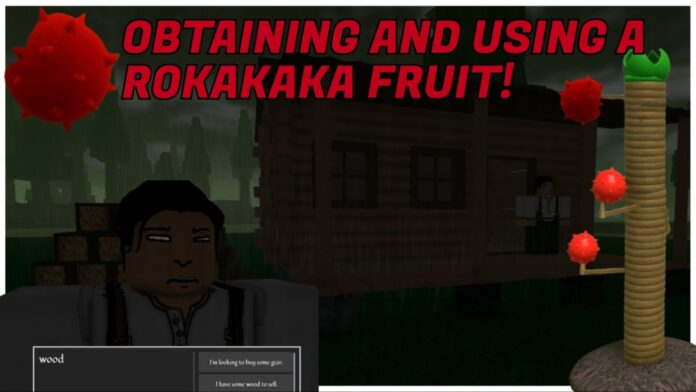 bridger-western-rokakaka-fruit Feature image for our bridger western rokakaka fruit guide showing the wood npc at night outside of his shack. On the forefront of the image is a rokakaka tree, a rokakaka fruit, and the axe seller saying