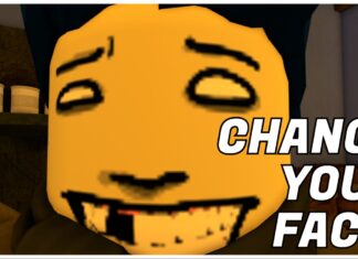 How To Change Your Face in Bridger Western: Complete Facial Index! Feature image for our how to change your face in bridger western guide showing a player up close with their missing tooth smile face with CHANGE YOUR FACE in bold white in the bottom right corner of the illustration