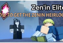 How to Get The Zenin Heirloom in Jujutsu Zero Feature image for our how to get the zenin heirloom in jujutsu zero guide showing a player speaking to the zenin elite npc who is sat nonchalanty on a stone monument