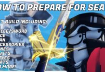 How To Prepare for Sea 2 in Sailor Piece: The ULTIMATE Build Feature image for our how to prepare for sea 2 in sailor piece showing a player holding a sword over a blurred image of a sword seller with the article title in bold white and some of the internal categories listed