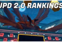 Universal Tower Defense 2.0 Tier List – PLUS NEW UPDATE CODES! Feature image for our universal tower defense 2.0 tier list showing a nine-tailed beast on top of a building in the main lobby. The creature is looking down on the citizens with a wide-toothed snarly face.