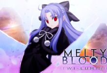 Melty Blood: Type Lumina Is Back as Melty Blood: Twi-Lumina with Refined Mechanics! featured image for our news on Melty Blood: Twi-Lumina. It shows the protagonist Shiki Tohno in a black dress and purple hair.
