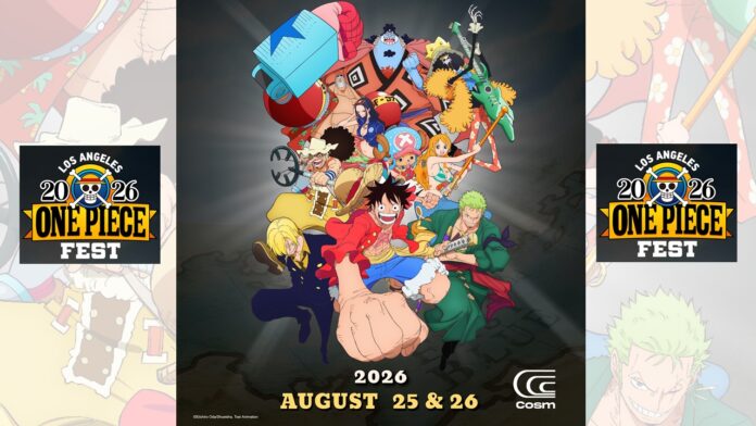 featured image for our news on ONE PIECE Fest. It shows the promotional image for the event with all the major characters from ONE PIECE.