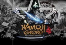 WamojiSword Is a New Title on Mobile that Centres Around Japanese Language and Tradition featured image for our news on WamojiSword. It shows a person dressed like a Samurai, a couple dressed in 19th century Japanese attire and a dinosaur-like monster.