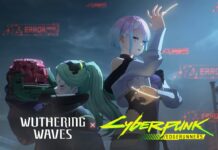 Wuthering Waves x Cyberpunk: Edgerunners Collab Drops New Trailer with Lucy and Rebecca featured image for our news on Wuthering Waves x Cyberpunk: Edgerunners. It shows two characters Lucy and Rebecca.