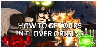 How To Get Orbs in Clover Origins – LITCH and WIND Orbs! Feature image for our guide on how to get orbs in clover origins showing a player with the anti-magic blade slung over their shoulder as they stand before the raid portal. On either side in the bottom left and right is the litch and wind orb png
