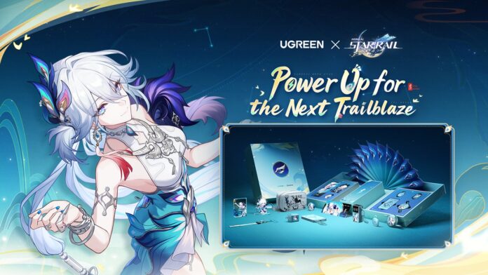 Honkai Star Rail x UGREEN featured image for our news on Honkai: Star Rail x UGREEN. It shows a character from the game and the new gadgets in an inset panel.