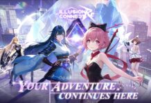 Illusion Connect Comes Back as Illusion Connect: Re on Mobile featured image for our news on Illusion Connect: Re. It shows characters from the game, female anime-style.