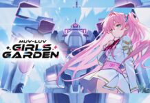Muv-Luv Girls Garden Is Getting a Global Version Soon! featured image for our news on Muv-Luv Girls Garden. It shows an anime-style visual. We see a girl with long pink hair, tied in two ponytails. There's a massive mecha robot behind her.