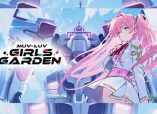 Muv-Luv Girls Garden Is Getting a Global Version Soon! featured image for our news on Muv-Luv Girls Garden. It shows an anime-style visual. We see a girl with long pink hair, tied in two ponytails. There's a massive mecha robot behind her.