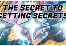 Anime Warriors 3 Secret Units Index – Increasing Your Chances! Feature image for our anime warriors 3 secret units guide showing the summon stars over the top of the enel boss being battled by the writer. Over the image in bold black and white reads THE SECRET TO GETTING SECRETS