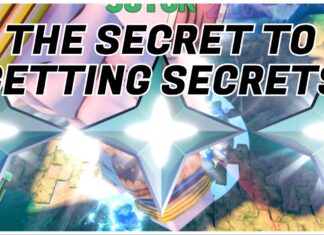 Anime Warriors 3 Secret Units Index – Increasing Your Chances! Feature image for our anime warriors 3 secret units guide showing the summon stars over the top of the enel boss being battled by the writer. Over the image in bold black and white reads THE SECRET TO GETTING SECRETS