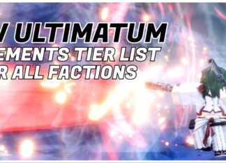 The ONLY VV ULTIMATUM Elements Tier List You Need! Feature image for our vv ultimatum elements tier list showing an arrancar firing their los lobos to the left, which displays a brilliant red flash. In the top left is the article title in bold black and white