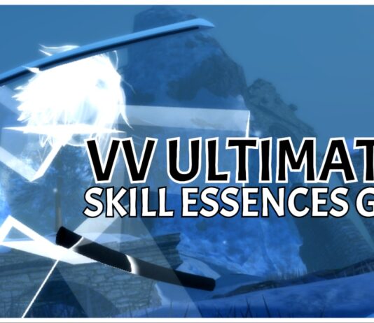 VV ULTIMATUM Skill Essences – Complete Wiki Guide Feature image for our vv ultimatum skill essences guide showing a lost soul wielding a sword and slashing with the article title taking up space in the emptiness of the scenery, written in bold black and white to stand out.