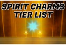 VV ULTIMATUM Spirit Charms Tier List – June 2026 Rankings Feature image for our vv ultimatum spirit charms tier list showing the valley of screams with the article title in bold black and white in the top centre