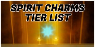 VV ULTIMATUM Spirit Charms Tier List – June 2026 Rankings Feature image for our vv ultimatum spirit charms tier list showing the valley of screams with the article title in bold black and white in the top centre
