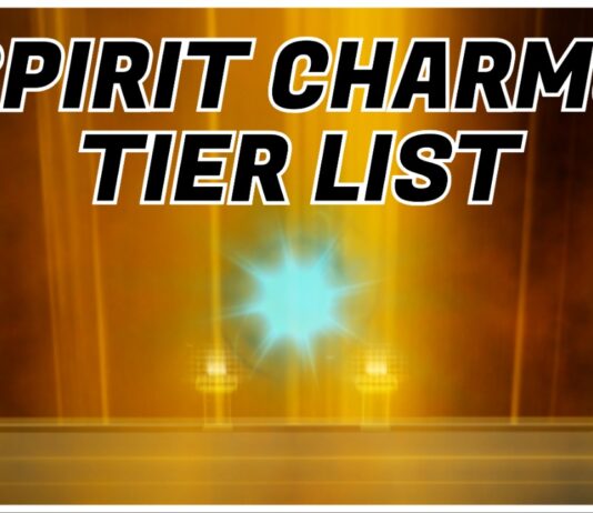 VV ULTIMATUM Spirit Charms Tier List – June 2026 Rankings Feature image for our vv ultimatum spirit charms tier list showing the valley of screams with the article title in bold black and white in the top centre