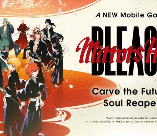 Bandai Namco Drops a New Trailer for BLEACH Mirrors High featured image for our news on BLEACH Mirrors High trailer. It shows the main characters from the upcoming game along with its logo on the right.