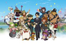 Ni no Kuni: Cross Worlds Launches a Global Unified Service featured image for our news on Ni no Kuni: Cross Worlds global unified service. It shows all major characters from Ni no Kuni in party outfits,